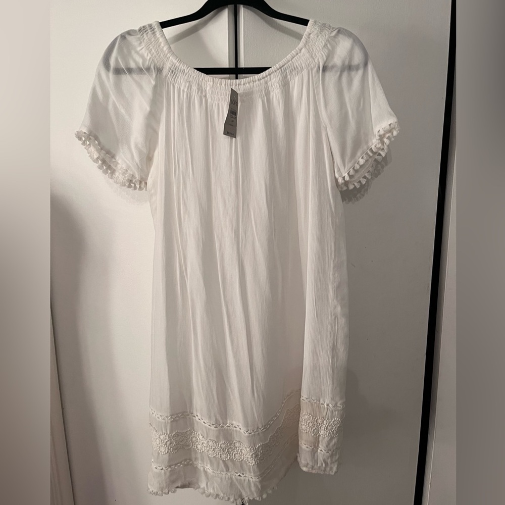 NWT Loft petite small white dress